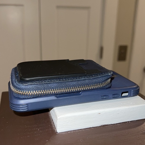 iPhone 11 Pro Max XS XR SE2020 Zipper Leather Wallet Case Card Holder Cover Used - Picture 9 of 15